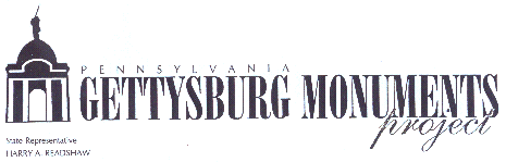 Letterhead logo of Pennsylvania Gettysburg Monuments Project
